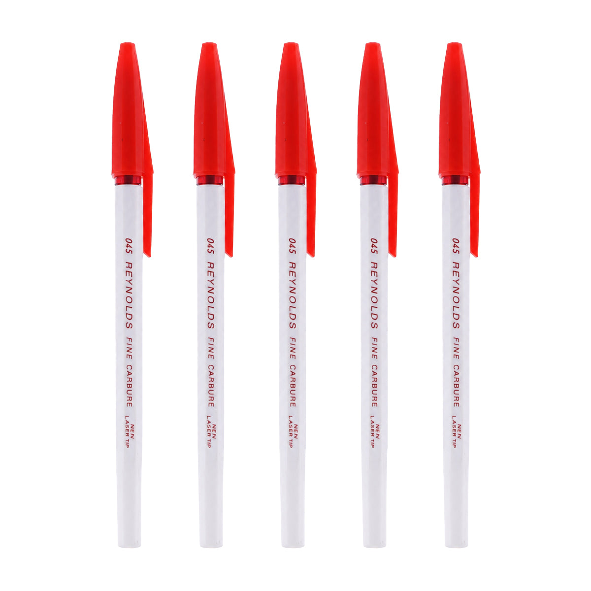 Reynolds 045 Ball Pen – Red Ink (Set of 5 Pieces)