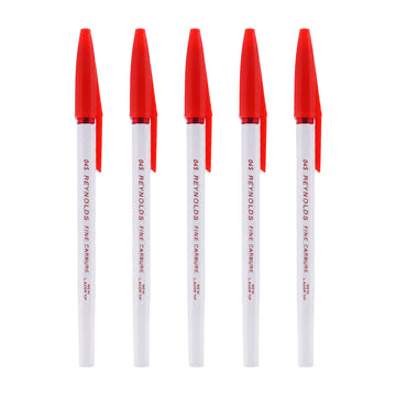 Reynolds 045 Ball Pen – Red Ink (Set of 5 Pieces)