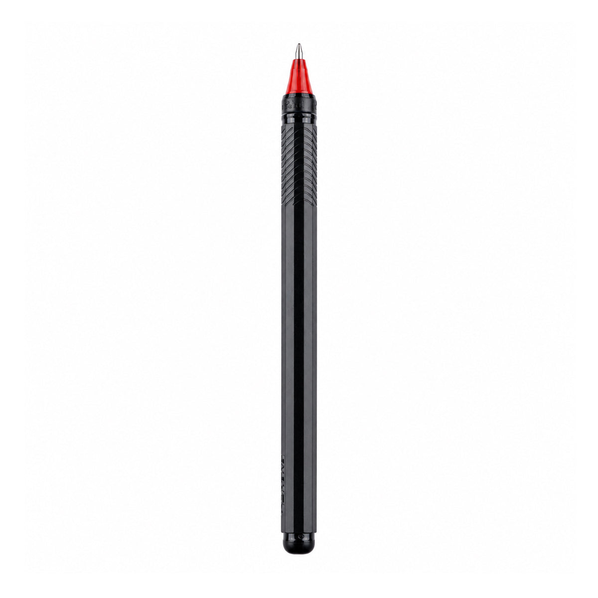 Pentel EnerGel – Black Body with Red Clip (Red Ink Gel Pen) Set of 2