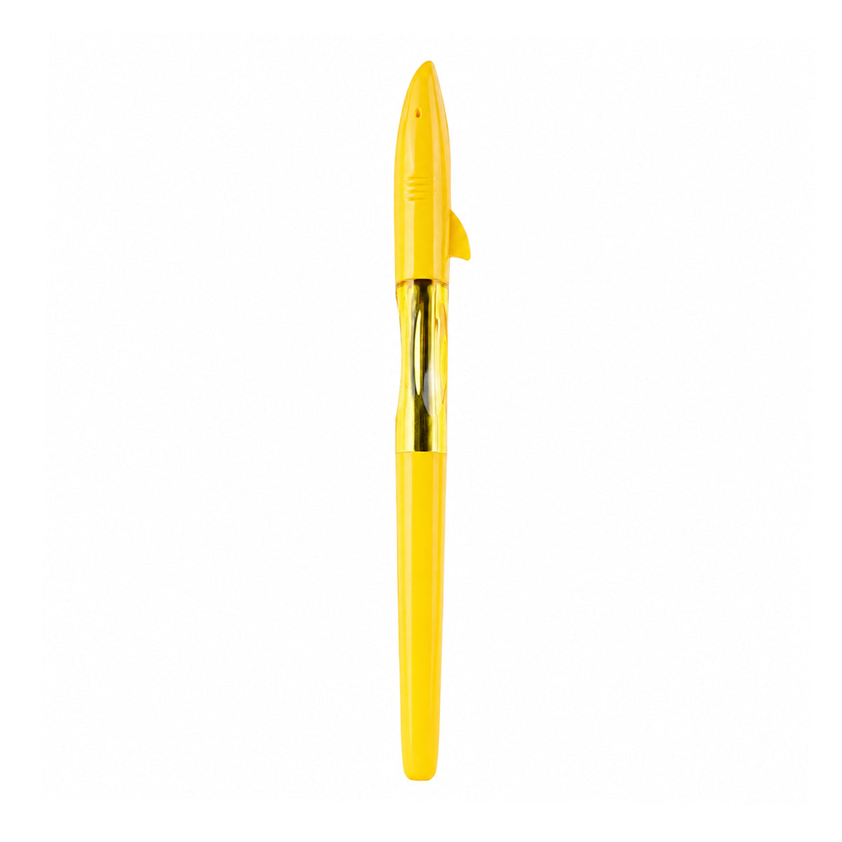 Jinhao Shark Yellow Roller Ball Pen — Blue Ink, Shark-Fin Clip