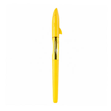 Jinhao Shark Yellow Roller Ball Pen — Blue Ink, Shark-Fin Clip