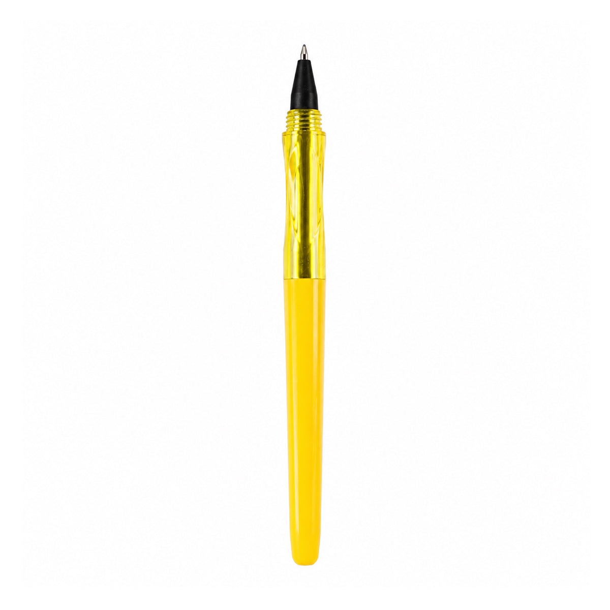 Jinhao Shark Yellow Roller Ball Pen — Blue Ink, Shark-Fin Clip