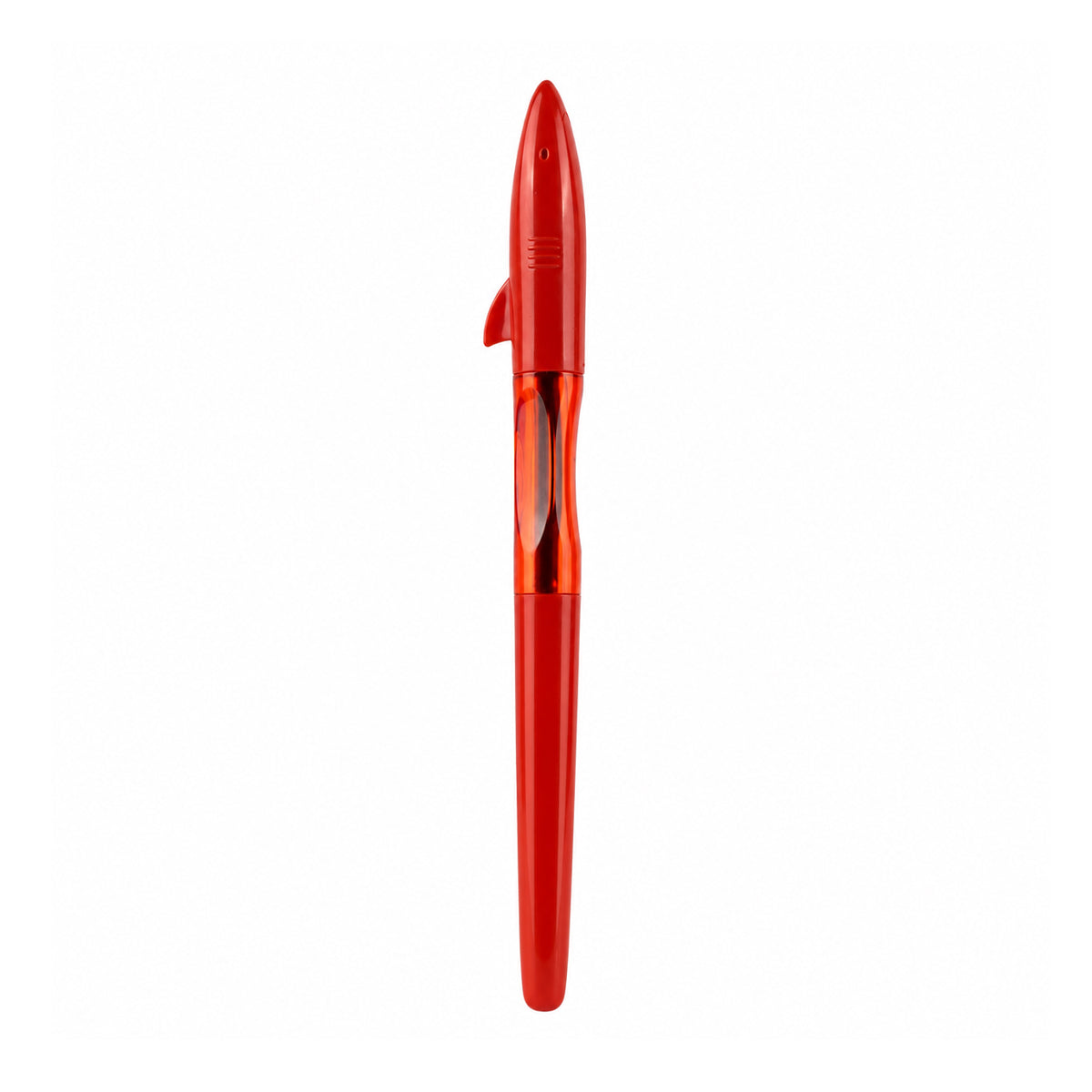 Jinhao Shark Red Roller Ball Pen — Blue Ink, Shark-Fin Clip