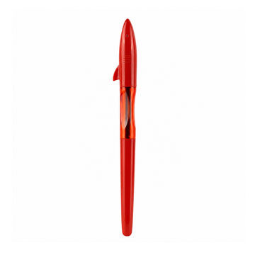 Jinhao Shark Red Roller Ball Pen — Blue Ink, Shark-Fin Clip