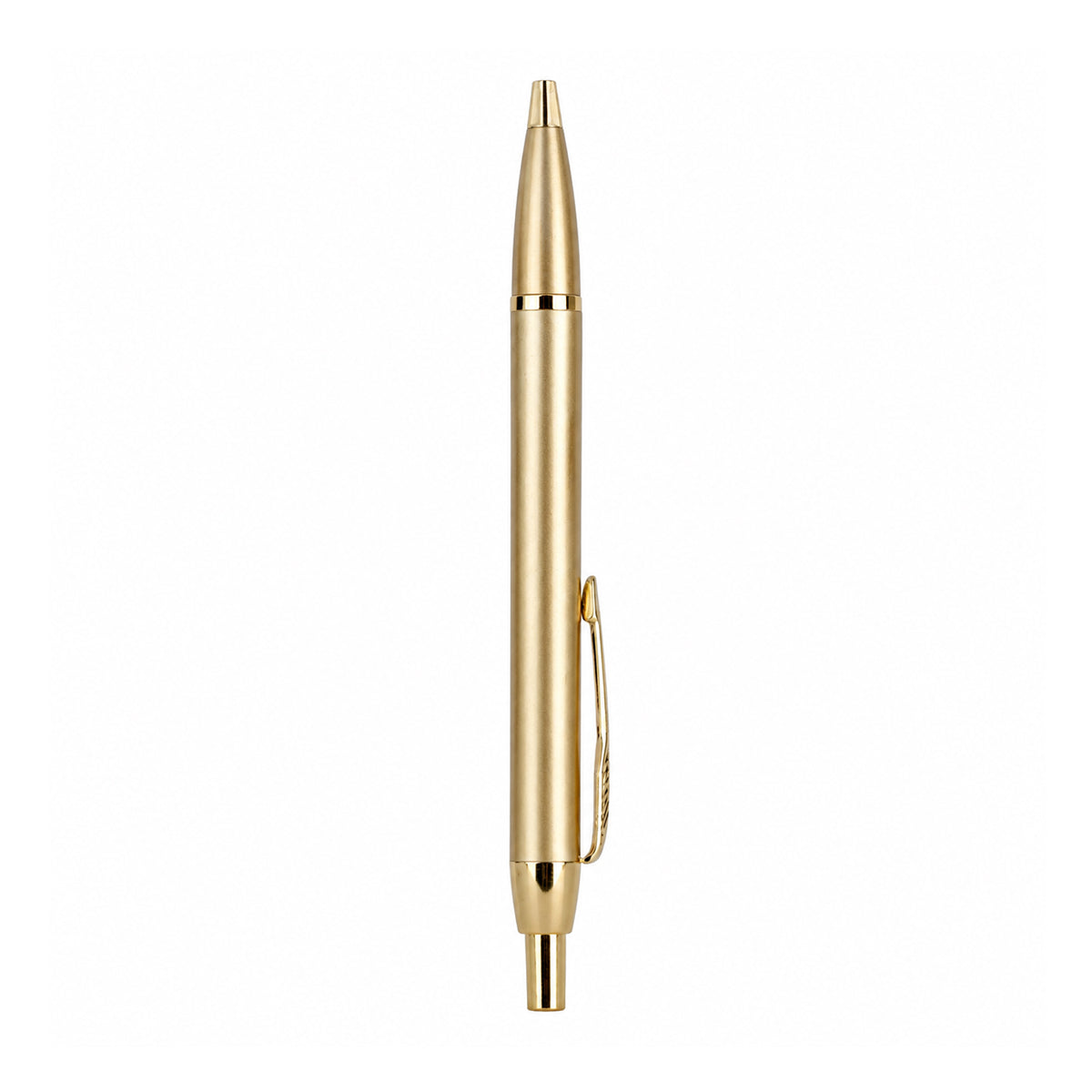 The Writershub Gold Metal Ball Pen | Blue Ink | Retractable
