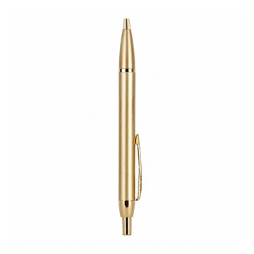 The Writershub Gold Metal Ball Pen | Blue Ink | Retractable