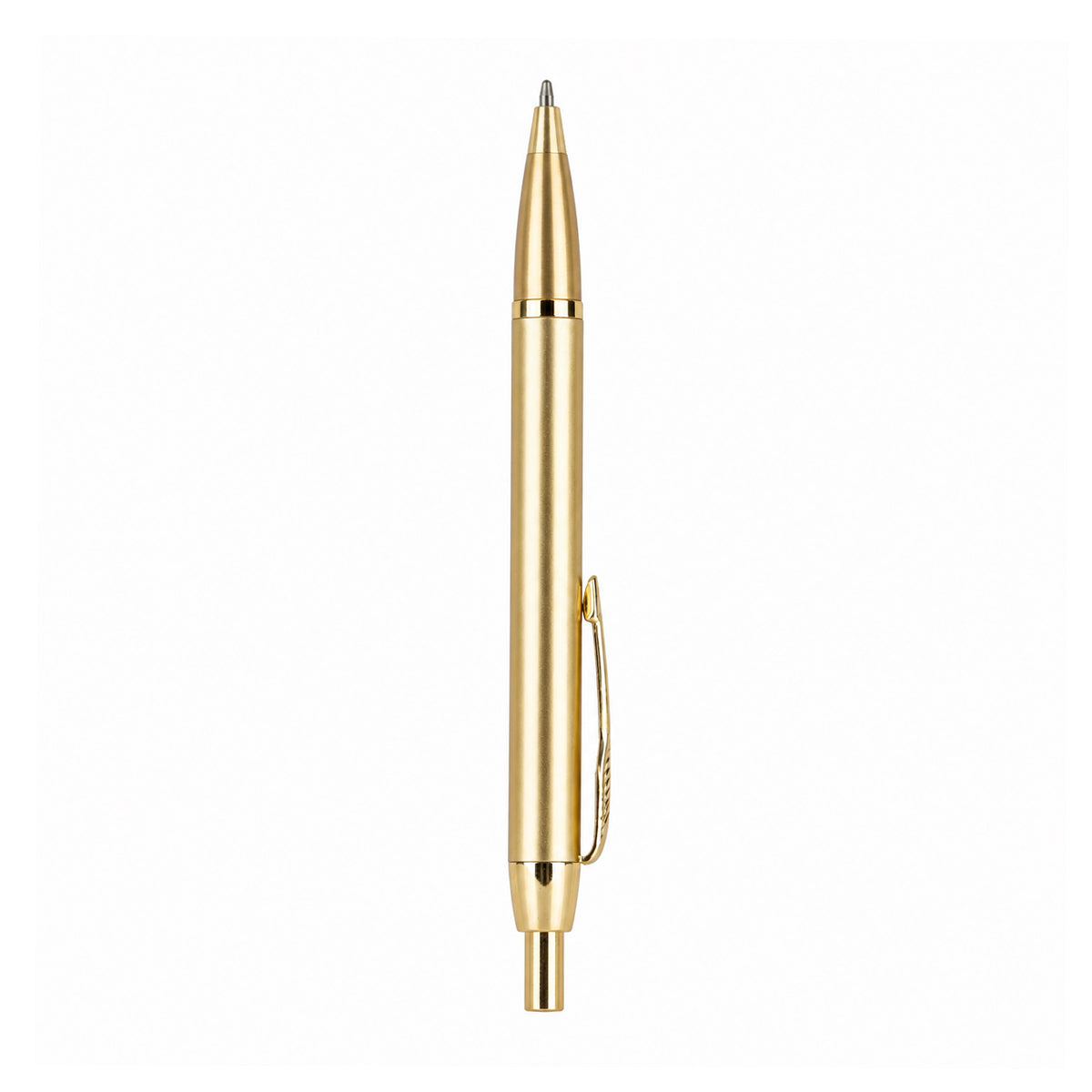 The Writershub Gold Metal Ball Pen | Blue Ink | Retractable