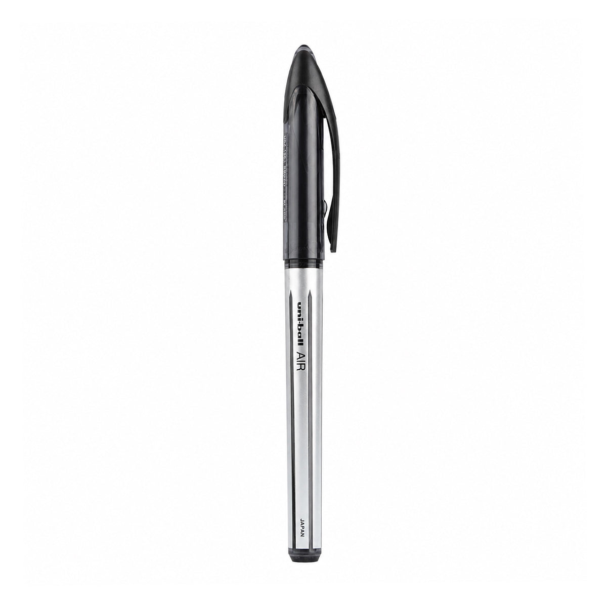 Uni-ball Air Micro UBA188L Gel Pen — Black Ink, Black & White Body