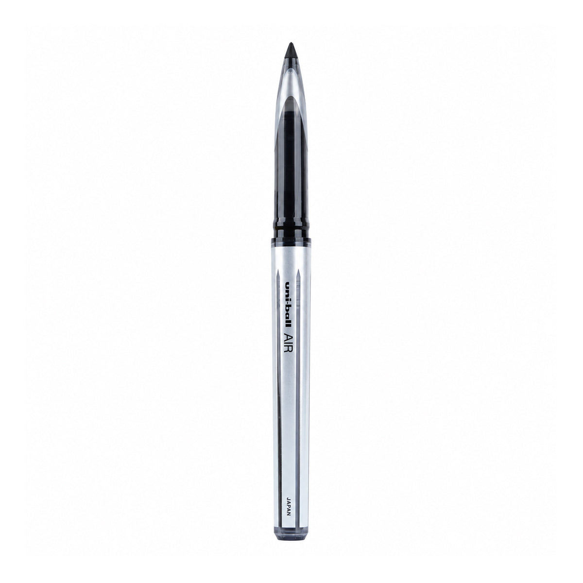 Uni-ball Air Micro UBA188L Gel Pen — Black Ink, Black & White Body