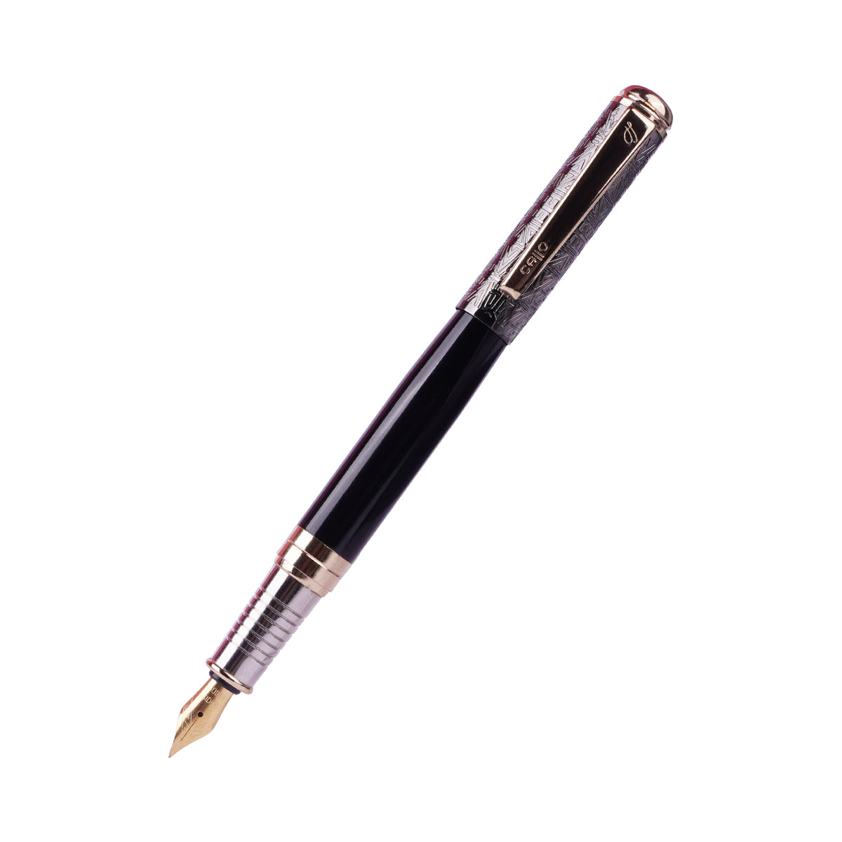 Cello Signature Heritage Black Fountain Pen – Fine Nib
