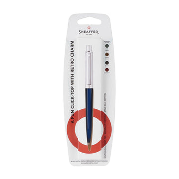 Sheaffer 321 Sentinel — Glossy Blue & Chrome Ball Pen