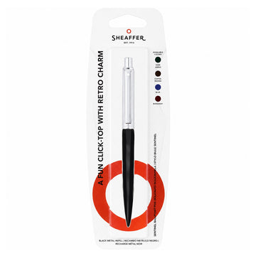 Sheaffer 321 Sentinel — Glossy Black & Chrome Ball Pen