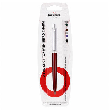 Sheaffer 321 Sentinel — Glossy Maroon & Chrome Ball Pen