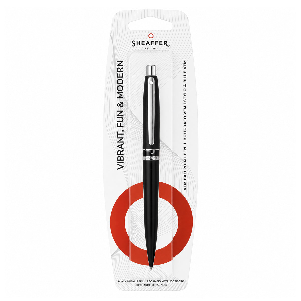 Sheaffer VFM — Matte Black & Chrome Trim Ball Pen