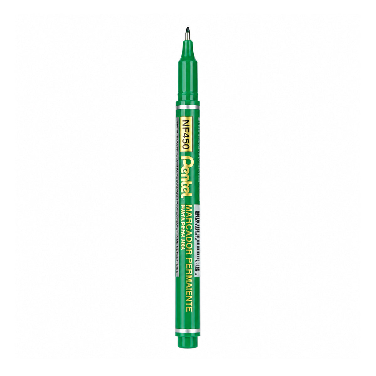 Pentel NF450 Permanent Marker Extra Fine Tip — Set of 9 (Green)