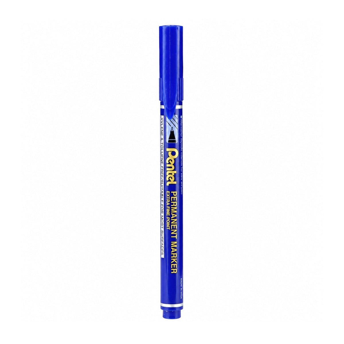 Pentel NF450 Permanent Marker Extra Fine Tip — Set of 8 (Blue)
