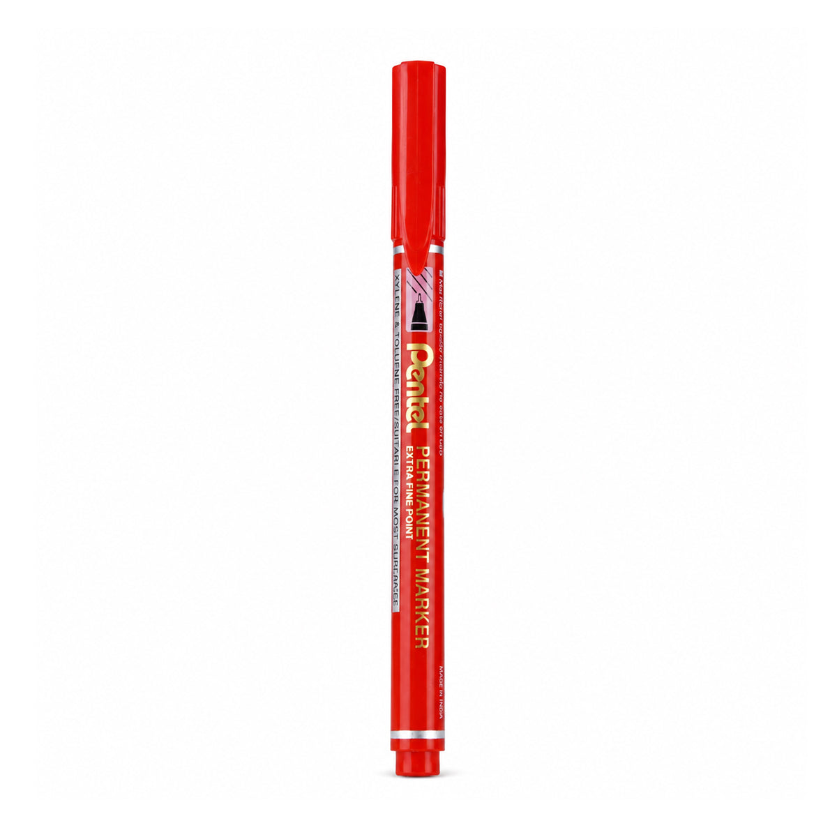 Pentel NF450 Permanent Marker Extra Fine Tip — Set of 9 (Red)