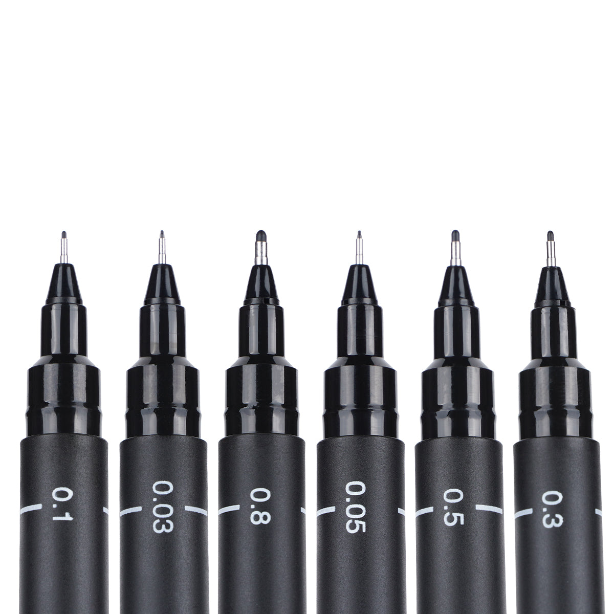 Uni‑ball PIN‑200 Fineliner Drawing Pen Set — 6 Pieces
