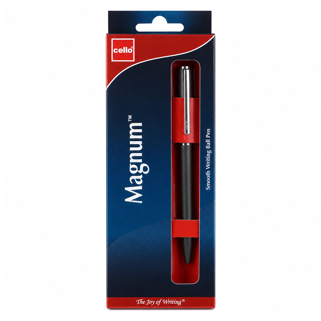 Cello Magnum Metal Ball Pen — Matte Grey, Blue Ink