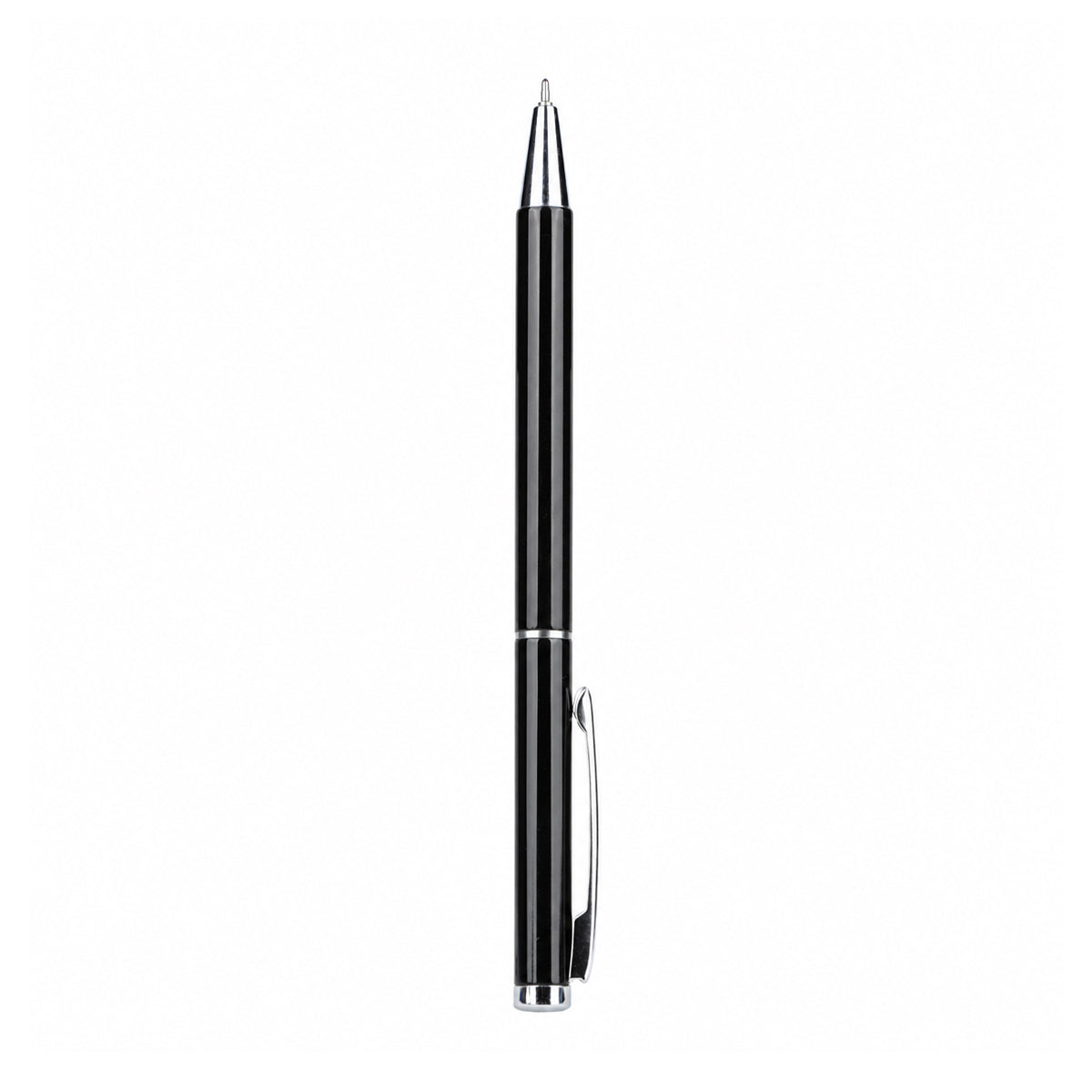 Cello Jet Set Exec Metal Ball Pen — Glossy Black, Blue Ink