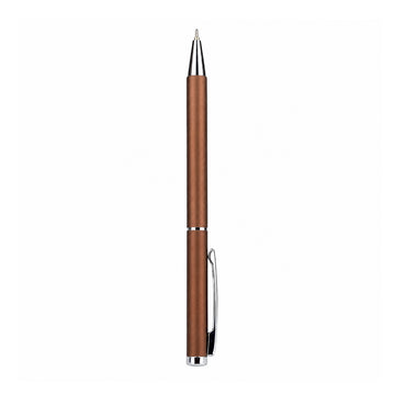 Cello Jet Set Exec Metal Ball Pen — Matte Brown, Blue Ink