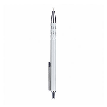 Cello Select U-Nic Metal Ball Pen — Matte Silver, Blue Ink