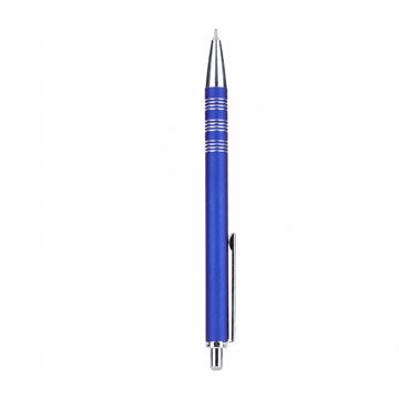 Cello Select U-Nic Metal Ball Pen — Matte Blue, Blue Ink