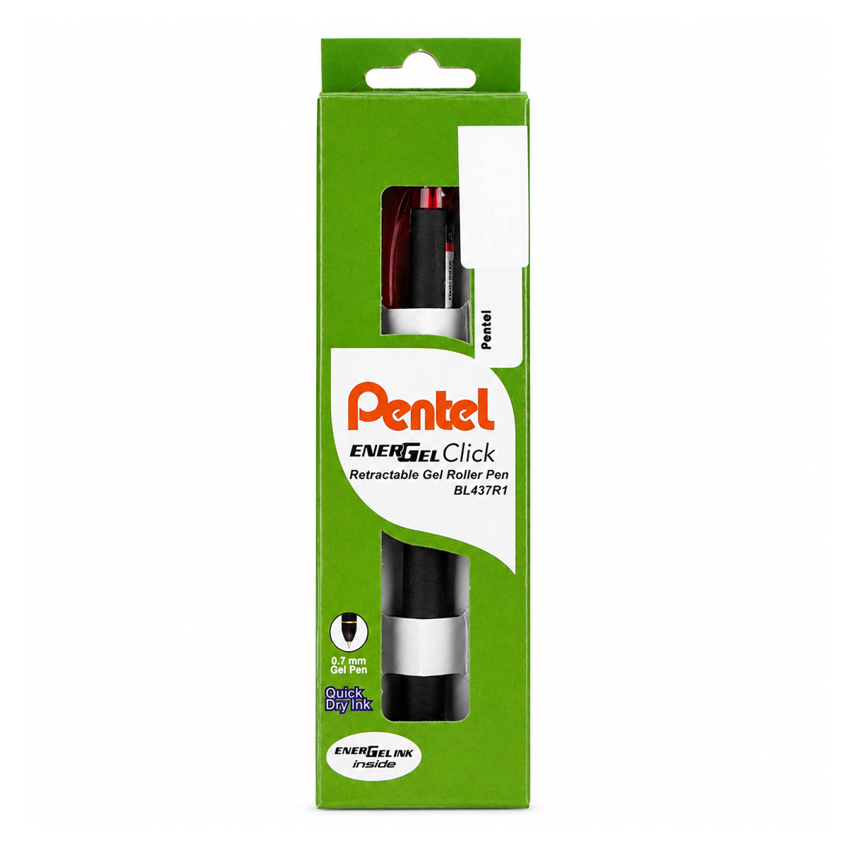 Pentel EnerGel Retractable 0.7mm Red Gel Pen (BL-437R1) — Set of 3