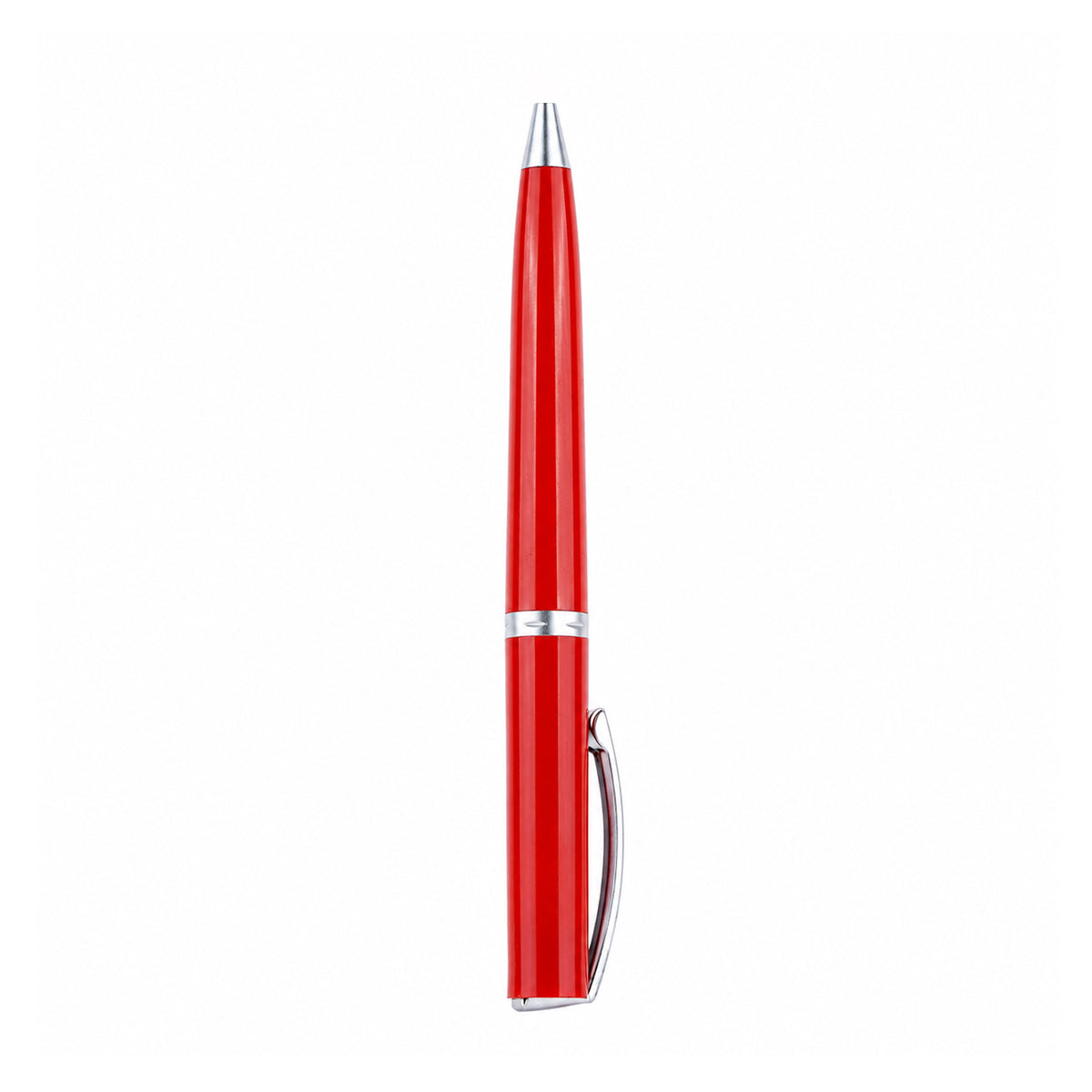 UNOMAX Alpha Metal Body Ball Pen — Red, Jet Ink Blue