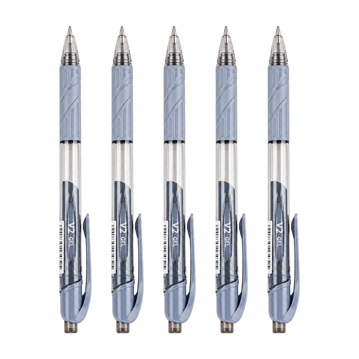 Flair V2 Retractable Gel Pen — Pack of 5 (Black Ink), Comfortable Grip