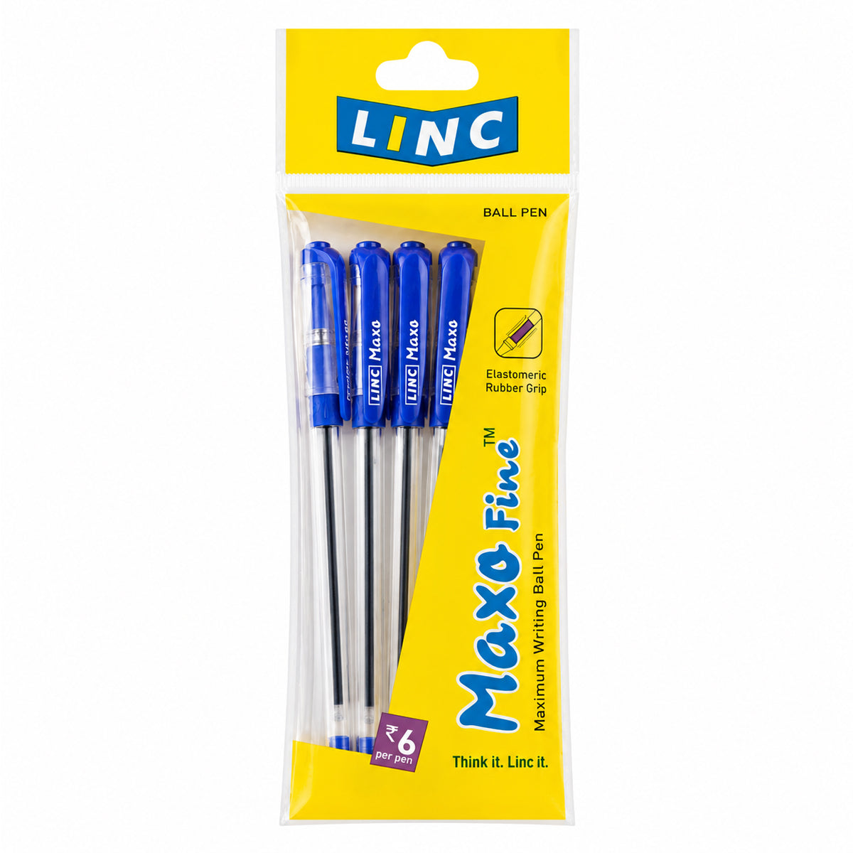 Linc Maxo Fine 0.7mm Ball Pen – Blue Ink, Pack of 2