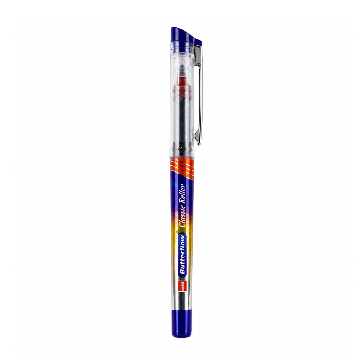 Cello Butterflow Classic Roller Pen – Red Ink