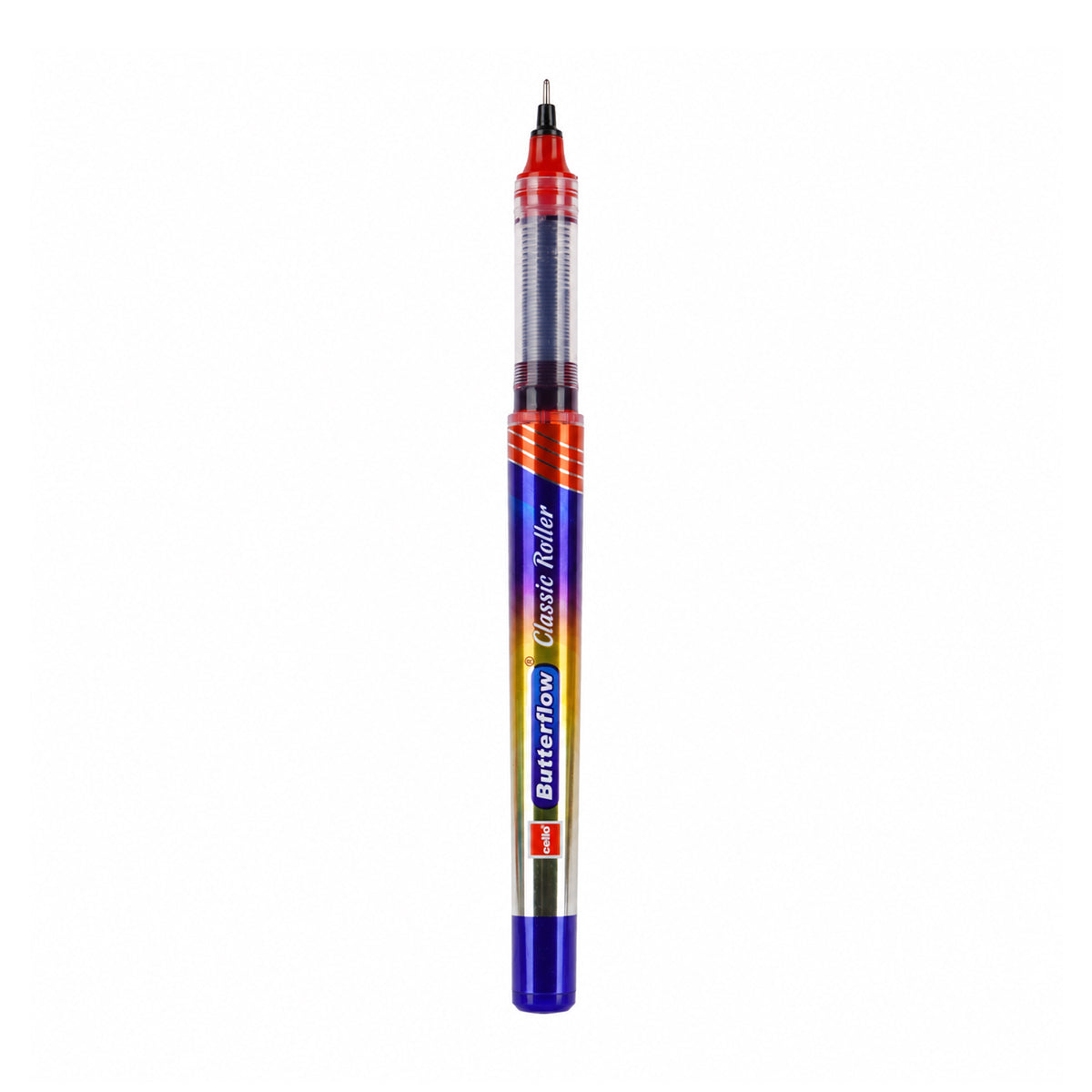 Cello Butterflow Classic Roller Pen – Red Ink