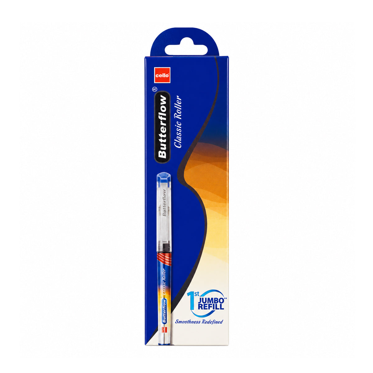 Cello Butterflow Classic Roller Pen – Red Ink