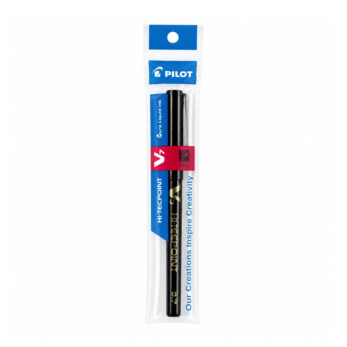 Pilot Hi-Tecpoint V7 0.7mm Roller Ball Pen – Black Ink