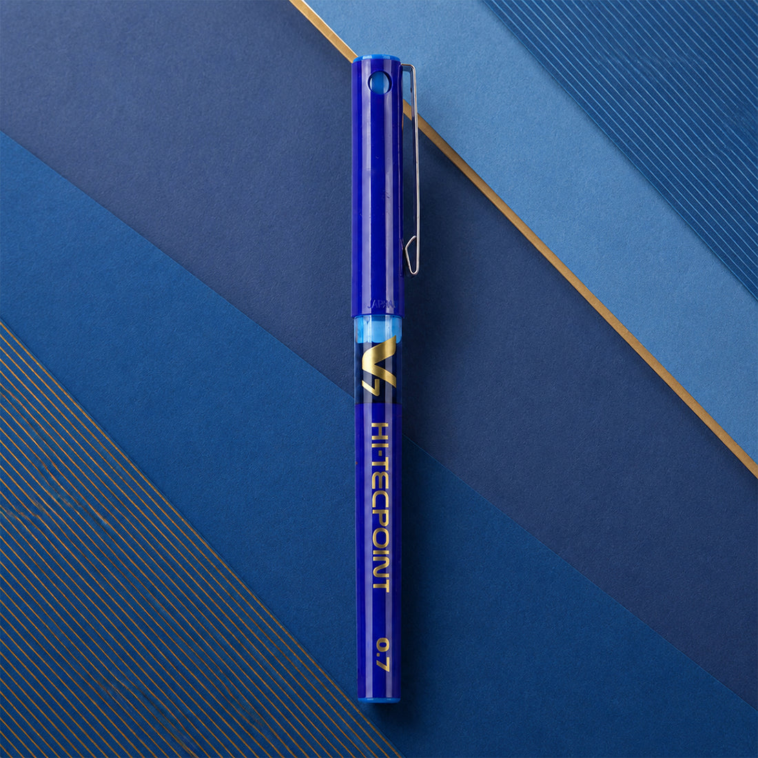 Pilot Hi-Tecpoint V7 0.7mm Roller Ball Pen – Blue Ink, Fine Point