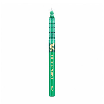 Pilot Hi-Tecpoint V7 0.7mm Roller Ball Pen – Green Ink