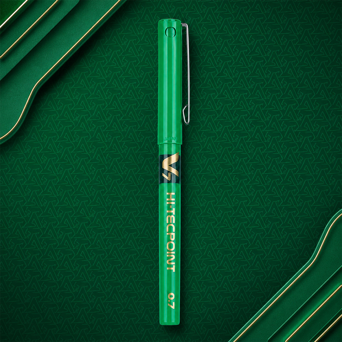 Pilot Hi-Tecpoint V7 0.7mm Roller Ball Pen – Green Ink