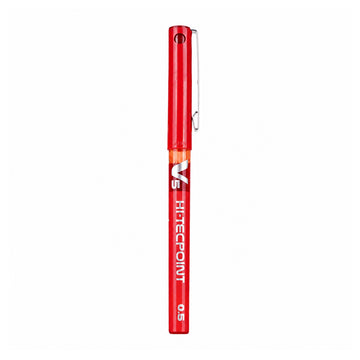 Pilot Hi-Tecpoint V5 0.5mm Roller Ball Pen – Red Ink