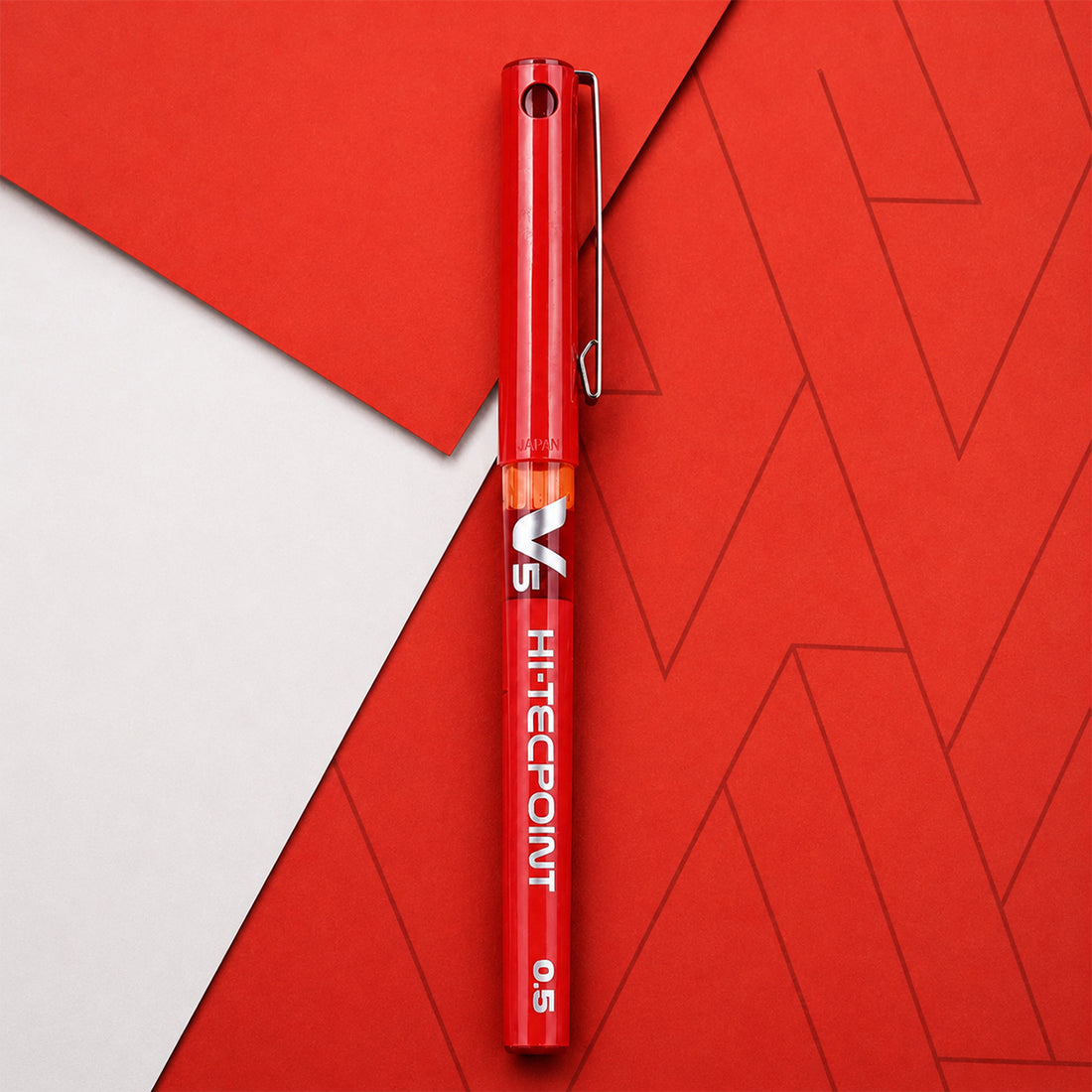 Pilot Hi-Tecpoint V5 0.5mm Roller Ball Pen – Red Ink