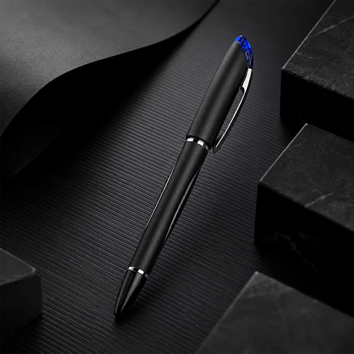 Uni-ball Jetstream SX-210 1.0 mm Rollerball Pen — Black Body, Blue Ink