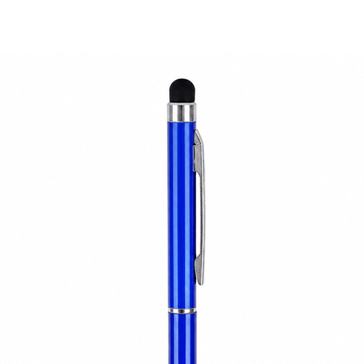 The Writershub Blue Slim 2‑in‑1 Stylus & Twist Ball Pen — Blue Body, Blue Ink