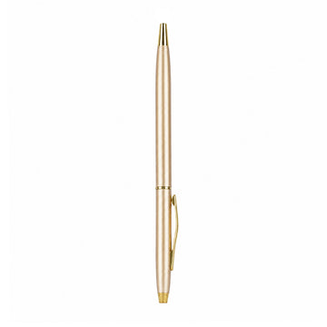 The Writershub Gold Finish Twist Ball Pen — Gold Body, Blue Ink