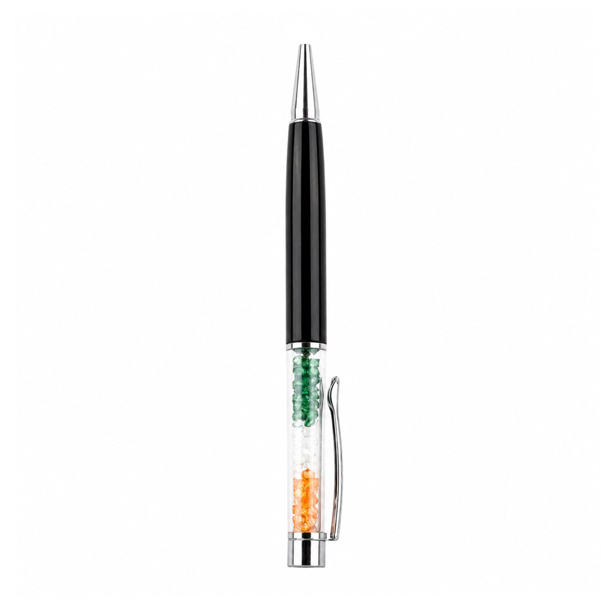 The Writershub Crystal Tricolour Twist Ball Pen — Blue Ink