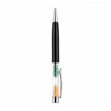 The Writershub Crystal Tricolour Twist Ball Pen — Blue Ink