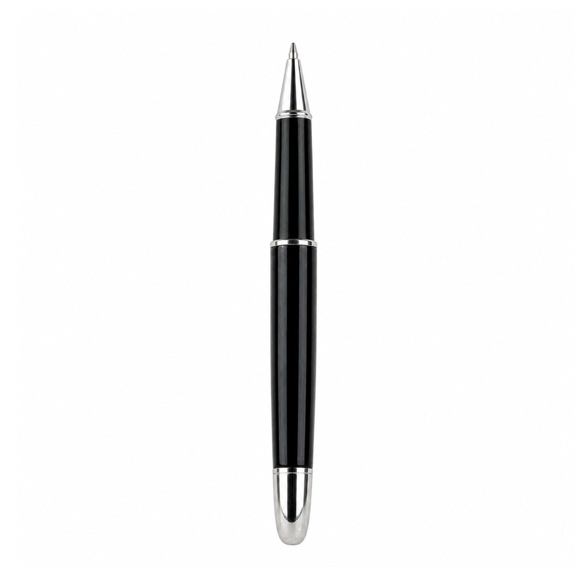 Jinhao 163 Glossy Black Rollerball Pen – Cap Type, Black Ink