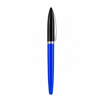 Domain Lion 361 Blue Fine Nib Converter Fountain Pen – Cap Type, Black & Blue