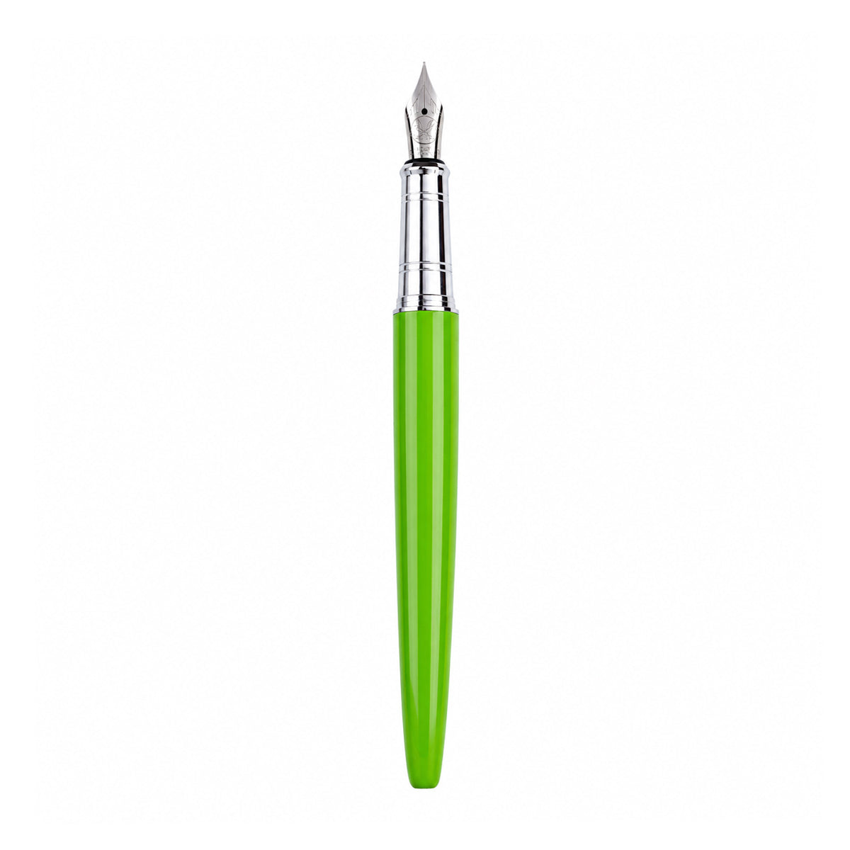 Domain Lion 361 Green Fine Nib Converter Fountain Pen – Cap Type, Black & Green