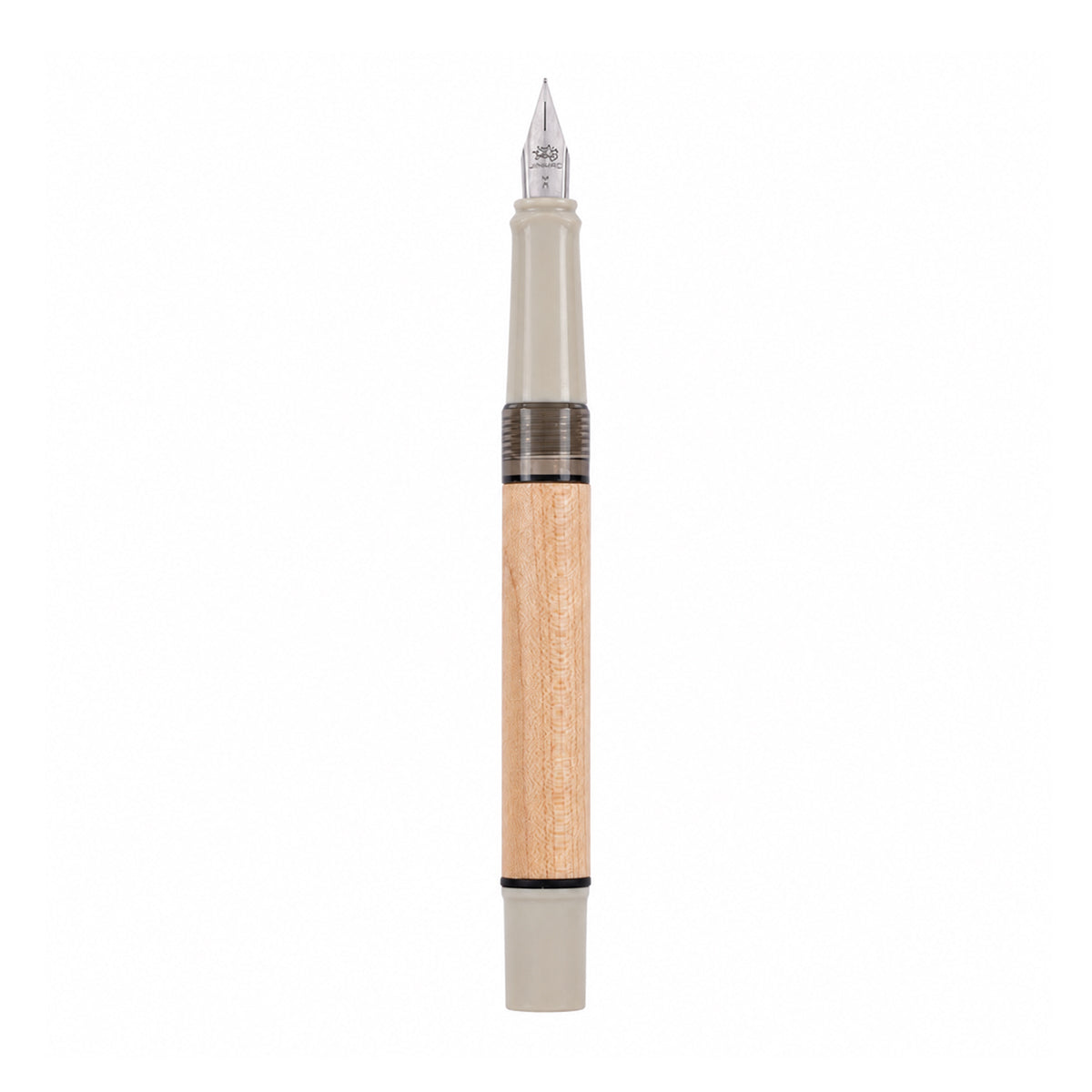 Jinhao 62 Sandalwood Body with Creamy White Cap — Fine Nib, Converter