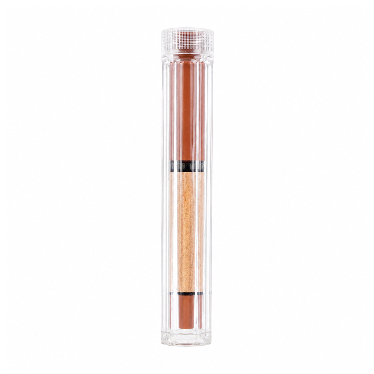 Jinhao 62 Sandalwood Fountain Pen — Brown Cap, Fine Nib